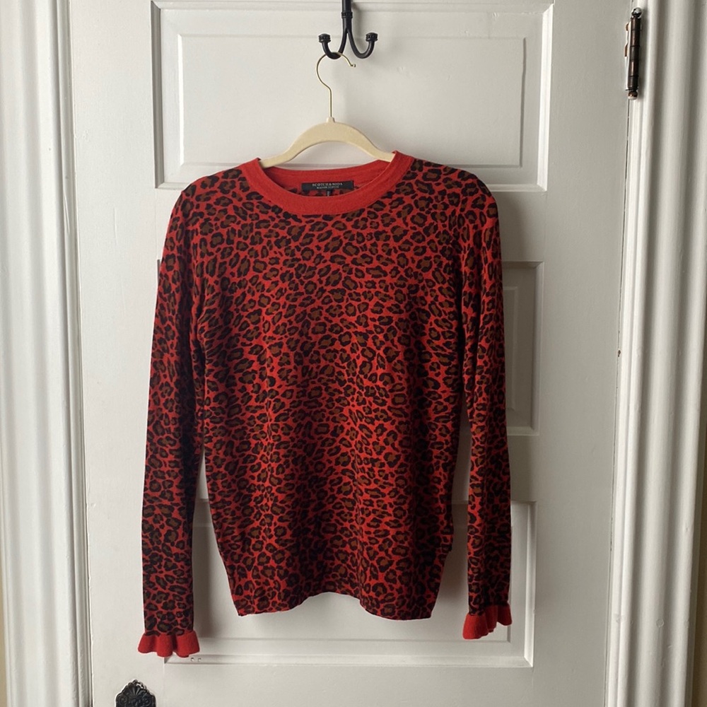 Scotch & Soda small leopard print sweater